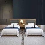 white bed sheets