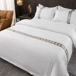 plain and luxry looking bedsheet
