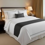 a beautifully decor bed